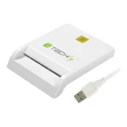 TECHLY Kompaktowy czytnik USB 2.0 kart Smart biały