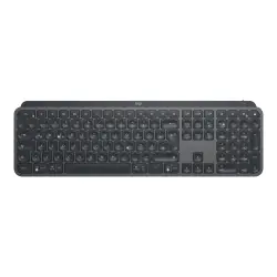 LOGITECH MX Keys Plus Advanced Wireless Illuminated Keyboard with Palm Rest - GRAPHITE - US INTL - qwerty - Repose poignets