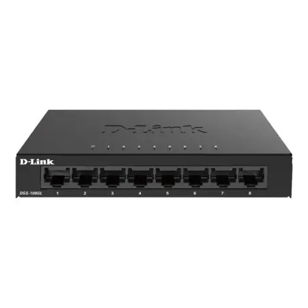 D-LINK 8-Port Layer2 Gigabit Light Switch without IGMP