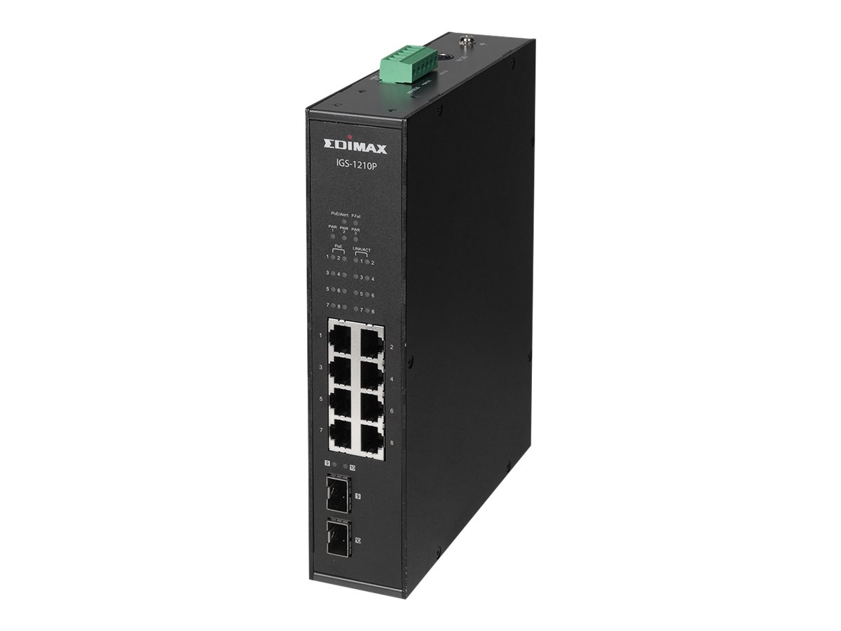 EDIMAX - Switches - PoE Unmanaged - 8-Port Gigabit Ethernet Switch With 4  PoE+ Ports