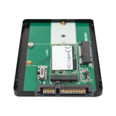 DIGITUS 2.5inch SATA HDD Enclosure M.2 or mSATA SATA 3 6Gbit/s write speed up to 520MB/s