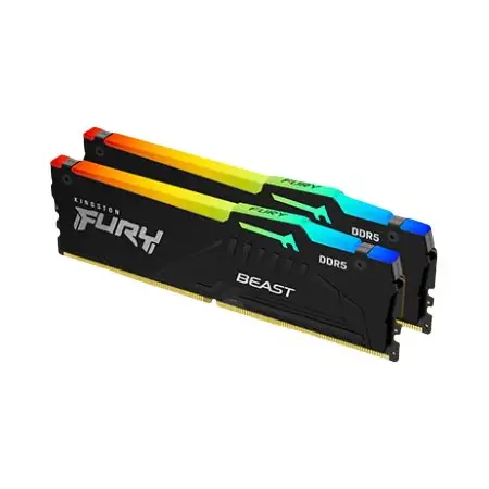 KINGSTON 16GB 6000MHz DDR5 CL40 DIMM Kit of 2 FURY Beast RGB