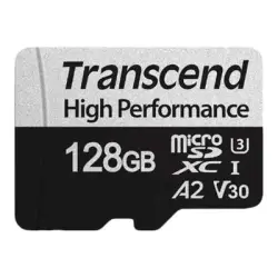 TRANSCEND TS128GUSD330S Transcend Memory card 128GB microSD w/ adapter UHS-I U3 A2