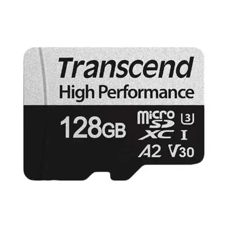TRANSCEND TS128GUSD330S Transcend Memory card 128GB microSD w/ adapter UHS-I U3 A2