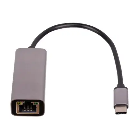 AKYGA Adapter z kablem AK-AD-65 karta sieciowa USB type C m / RJ45 f 10/100/1000 ver. 3.0 15cm