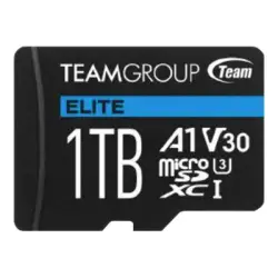 TEAMGROUP Memory Card Micro SDXC 512GB Elite A1 V30 + Adapter