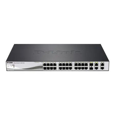 DLINK DES-1210-28P D-Link 24-port Fast Ethernet PoE/PoE+ Smart Switch