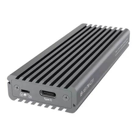 ICYBOX IB-1817M-C31 IcyBox Obudowa Zewnętrzna na dysk M.2 NVMe SSD, USB 3.1 Type-C, Szara