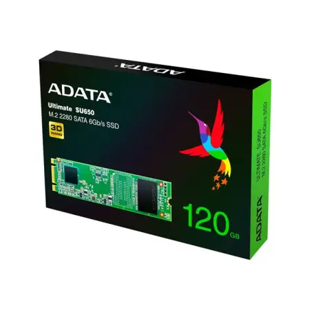 ADATA ASU650NS38-120GT-C SU650 SSD M.2 2280 120GB read/write 550/510 MBps 3D NAND Flash