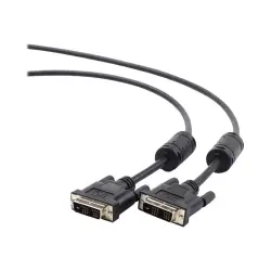 GEMBIRD CC-DVI-BK-6 Gembird kabel DVI monitorowy DVI-DM/DVI-DM (18+1) single link 1.8m black