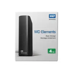 WDC WDBWLG0040HBK-EESN Dysk zewnętrzny WD Elements Desktop, 3.5, 4TB, USB 3.0, czarny