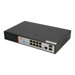 EXTRALINK Victor EX-2500G-10MPS full gigabit zarządzany PoE switch 8X 10/100/1000m TX z PoE af/at 48V 1 console 2X GE SFP 150W