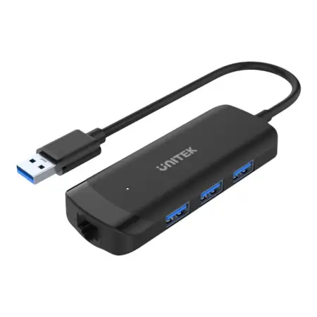 UNITEK H1111A HUB USB-A 3.1 5Gbps 3x USB-A RJ-45