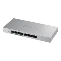 ZYXEL GS1200-8HPV2-EU0101F Zyxel GS1200-8HP 8-port GbE WebSmart metal Switch, 4x PoE+ 802.3at, 60W, fanless