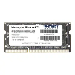 PATRIOT PSD38G1600L2S Patriot 8GB 1600MHz DDR3 Non-ECC CL11 1.35V SODIMM, for Ultrabook