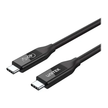 UNITEK C14100BK-0.8M Kabel USB-C 4.0 PD 100W 40Gbps 8K 0 8m