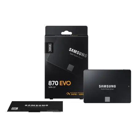 SAMSUNG 870 EVO 500GB SATA III 2.5inch SSD 560MB/s read 530MB/s write