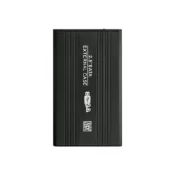 QOLTEC 51856 Aluminiowa obudowa/kieszeń do dysków HDD/SSD 2.5inch SATA3 USB 2.0 Czarny