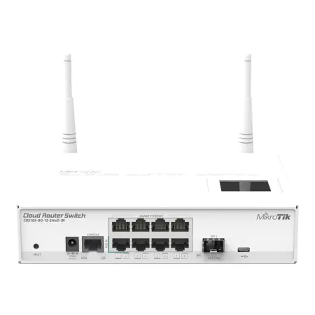 MIKROTIK CRS109-8G-1S-2HnD-IN L5 8xGig LAN 1xSFP 802.11b/g/n PoE-IN 802.3af/at Switch