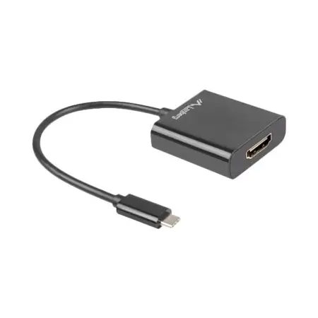 LANBERG AD-UC-HD-01 Lanberg adapter USB TYPE-C(M)-HDMI(F) 15cm Czarny