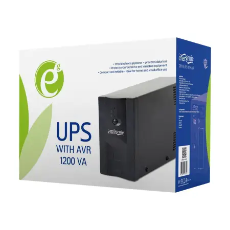 GEMBIRD UPS-PC-1202AP Energenie by Gembird UPS power cube USB, RJ12x2 1200VA