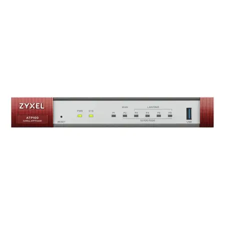 ZYXEL ATP100-EU0102F Zyxel ATP 10/100/1000, 1xWAN, 4xLAN/DMZ ports, 1xSFP, 1xUSB with 1 Yr Bundle