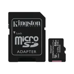 KINGSTON SDCS2/64GB Kingston 64GB micSDXC Canvas Select Plus 100R A1 C10 Card + ADP