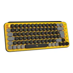 LOGITECH POP Keys Wireless Mechanical Keyboard With Emoji Keys - BLAST YELLOW INTNL (US)