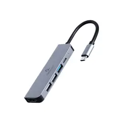 GEMBIRD A-CM-COMBO5-03 Wieloportowy Adapter USB Type C 5w1 Hub + HDMI + PD