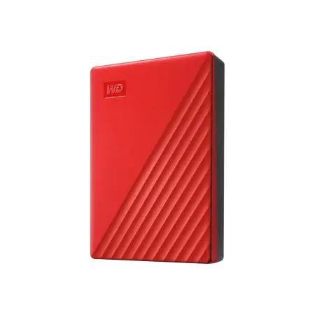 WDC WDBPKJ0040BRD-WESN Dysk zewnętrzny WD My Passport, 2.5, 4TB, USB 3.2, czerwony