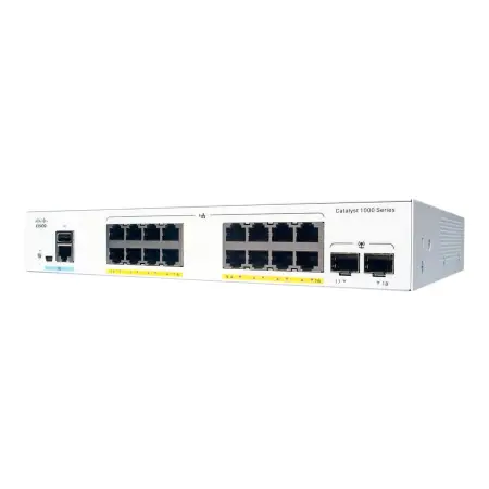 CISCO Catalyst 1000 16-Port Gigabit data-only 2 x 1G SFP Uplinks LAN Base