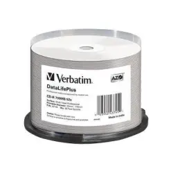 VERBATIM 43745 Verbatim CD-R   spindle 50 700MB 52x white wide printable