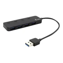 I-TEC USB 3.0 Metal HUB 4 Port with individual On/Off Switches 4x USB 3.0 port with quick charging support BC 1.2