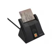 QOLTEC Smart chip ID card scanner USB 2.0 Plug&Play vertical
