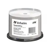 VERBATIM 43756 Verbatim CD-R cake box 50 700MB 52x do nadruku Wide Thermal