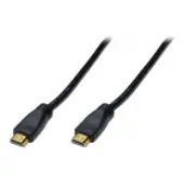 DIGITUS HDMI High Speed connection cable type A w/ amp. M/M 10.0m Full HD CE gold bl