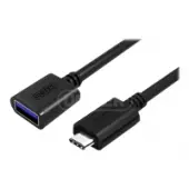 UNITEK Y-C476BK Kabel USB-C - USB-A M/F 15cm