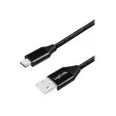 LOGILINK CU0143 LOGILINK - Kabel USB 2.0, USB-A męski do micro-USB męski 0,3 m
