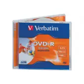 VERBATIM 43521 Verbatim DVD-R jewel case 10 4.7GB 16x do nadruku