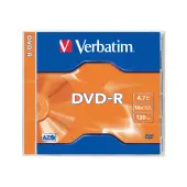 VERBATIM DVD-R 120 min. / 4.7GB 16x 5-pack jewelcase DataLife Plus, scratch resistant surface
