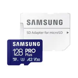 SAMSUNG PRO Plus 128GB microSD UHS-I U3 Full HD 4K UHD 180MB/s Read 130MB/s Write Memory Card Incl. SD-Adapter 2023