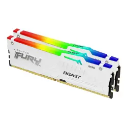 KINGSTON FURY Beast 32GB DIMM 5200MT/s DDR5 CL36 Kit of 2 White RGB EXPO