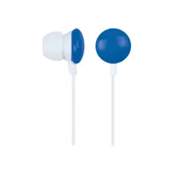 GEMBIRD MHP-EP-001-B Gembird słuchawki stereo douszne MP3, 3.5mm Jack, niebieskie (90 cm)