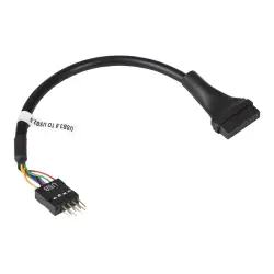 AKYGA Adapter z kablem AK-CA-75 USB 9 pin m / USB 19 pin f 20cm