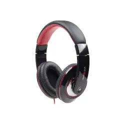 GEMBIRD MHS-BOS Gembird słuchawki stereo BOSTON, Single Mini Jack 4PIN, black-red, 1.5m