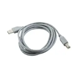 GEMBIRD CCP-USB2-AMBM-6G Gembird AM-BM kabel USB 2.0 1.8M szary Niklowane końce