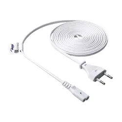 AKYGA Power Cable for Notebook AK-RD-07A Eight CCA CEE 7/16 / IEC C7 3.0m white