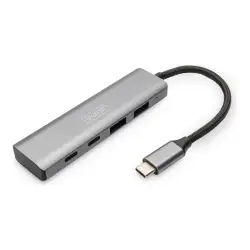 DIGITUS USB-C 4 Port HUB 2x USB-A + 2x USB-C Gen2