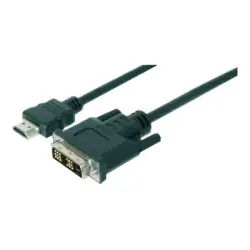 ASM AK-330300-050-S ASSMANN Kabel adapter HDMI 1.3 Standard Typ HDMI A/DVI-D (18+1) M/M czarny 5m