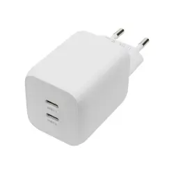 DIGITUS USB-C Mini charger 2-Port 65W 2x USB-C 45W+20W white